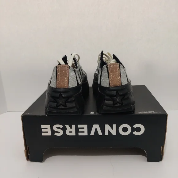 Women's Converse Run Star Hike Low Black 172037C - Picture 4 of 7